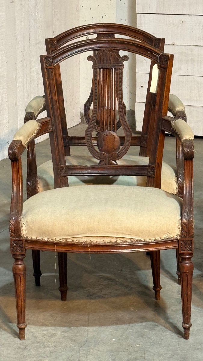 Série de 8 chaises et 4 fauteuils-photo-4