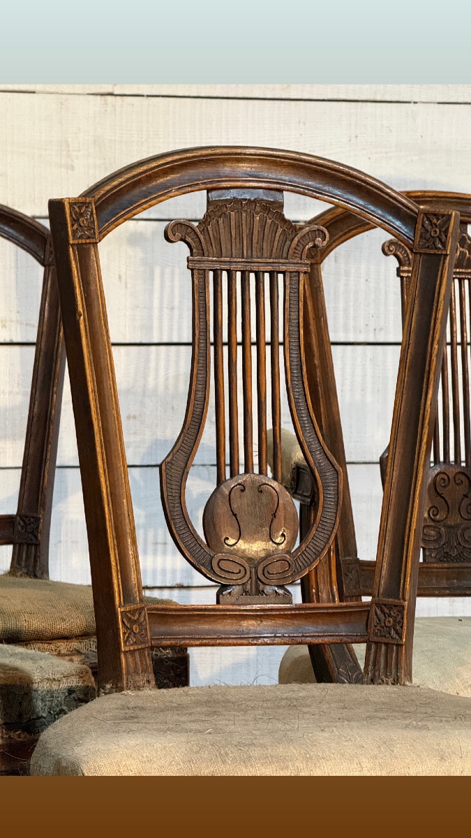 Série de 8 chaises et 4 fauteuils-photo-6