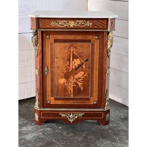 Marquetry And Bronze Sideboard 