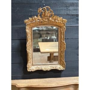 Miroir Régence 18 Ième Bois Doré 