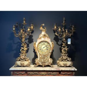 Exceptional Gilt Bronze And Onyx Trim 