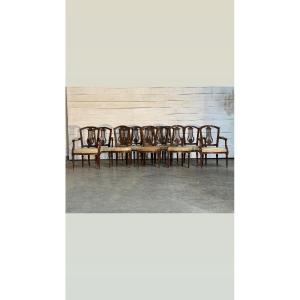 Set Of 8 Chairs And 4 Armchairs