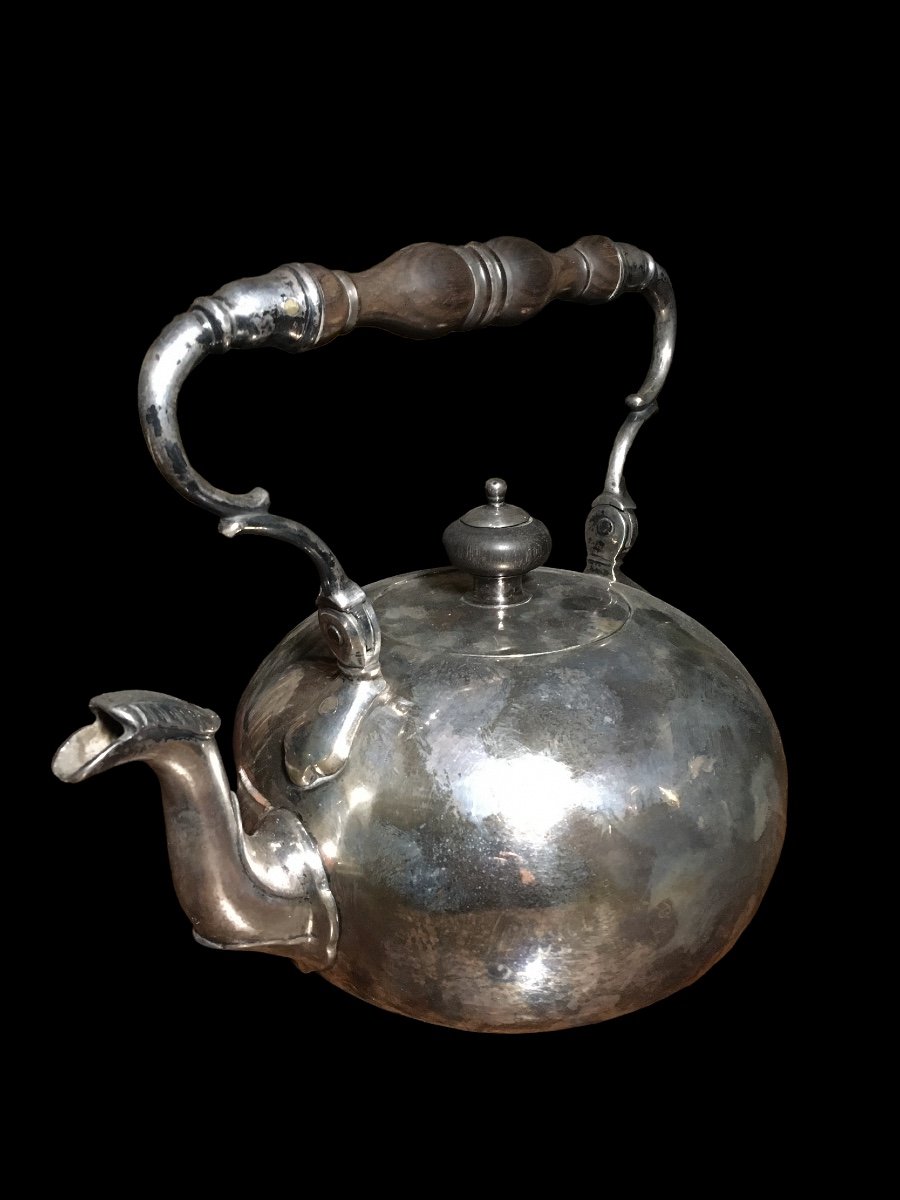 18th Century Sterling Silver Kettle, 1200 Grams-photo-4