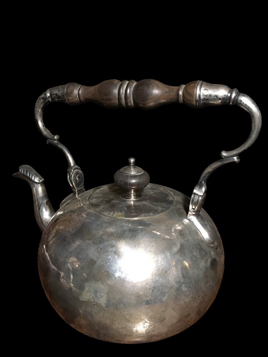 18th Century Sterling Silver Kettle, 1200 Grams-photo-6