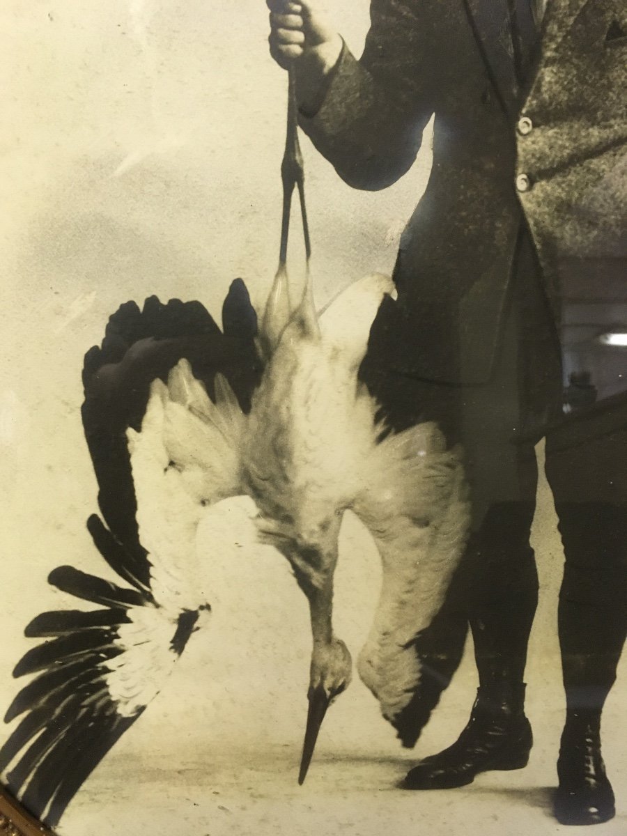 Chasseur Avec Une Cigogne Comme Butin,1925 -photo-5