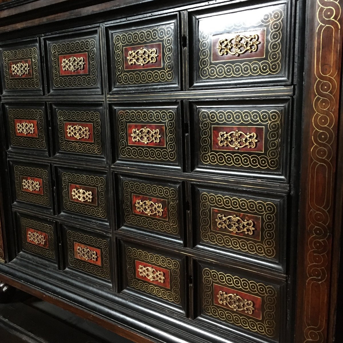 Cabinet With Eight Drawers 18th Century-photo-4