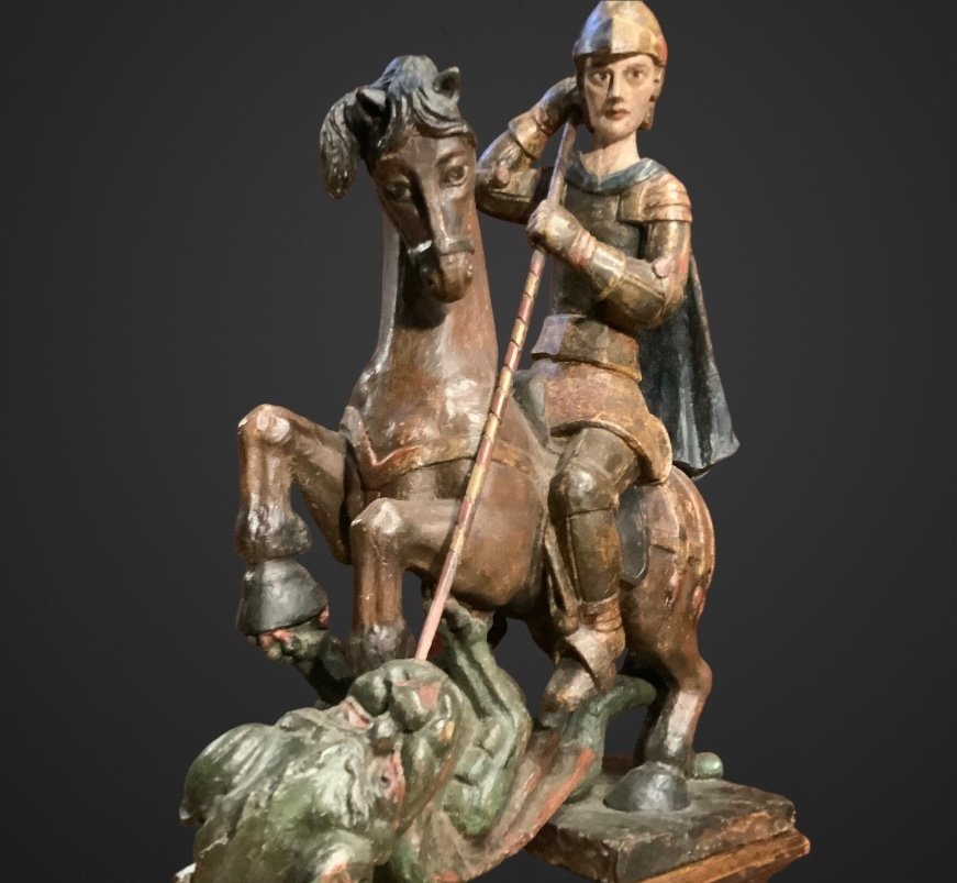 Saint George, The Dragon Slayer Circa 1600-photo-3