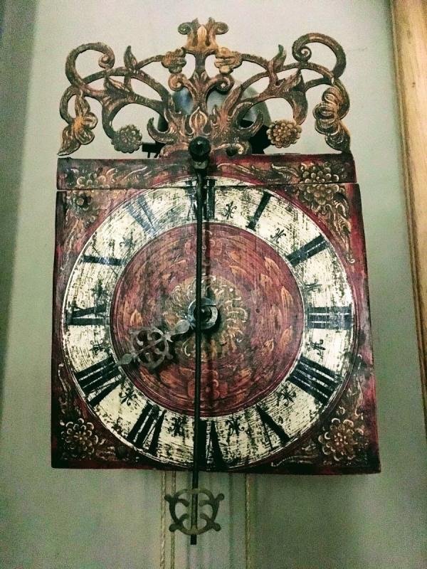 Horloge Murale En Fer Forgé Vers 1700 -photo-3