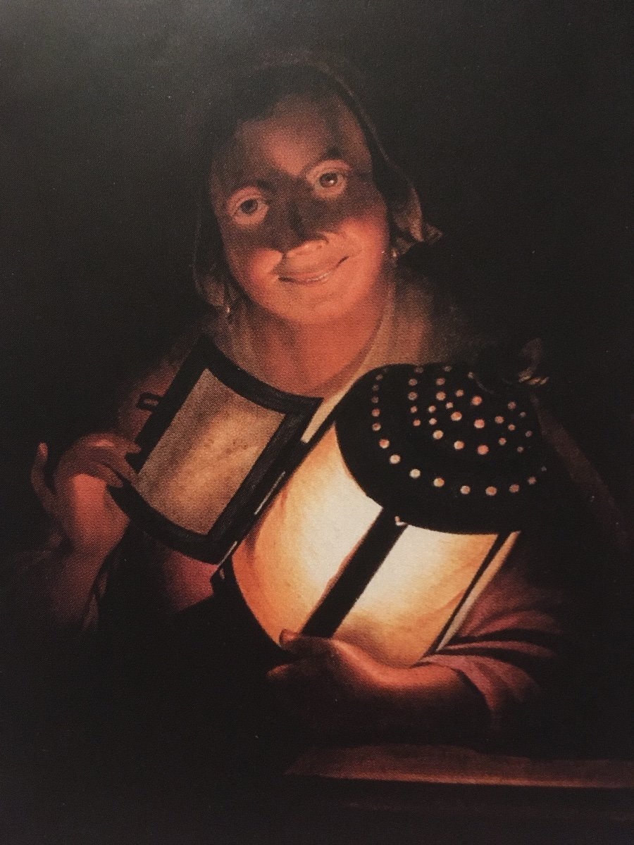 Jeune Fille Avec Lanterne D’écurie 1812 -photo-3