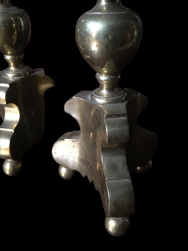 A Pair Of Bronze Torches Around 1700-photo-3