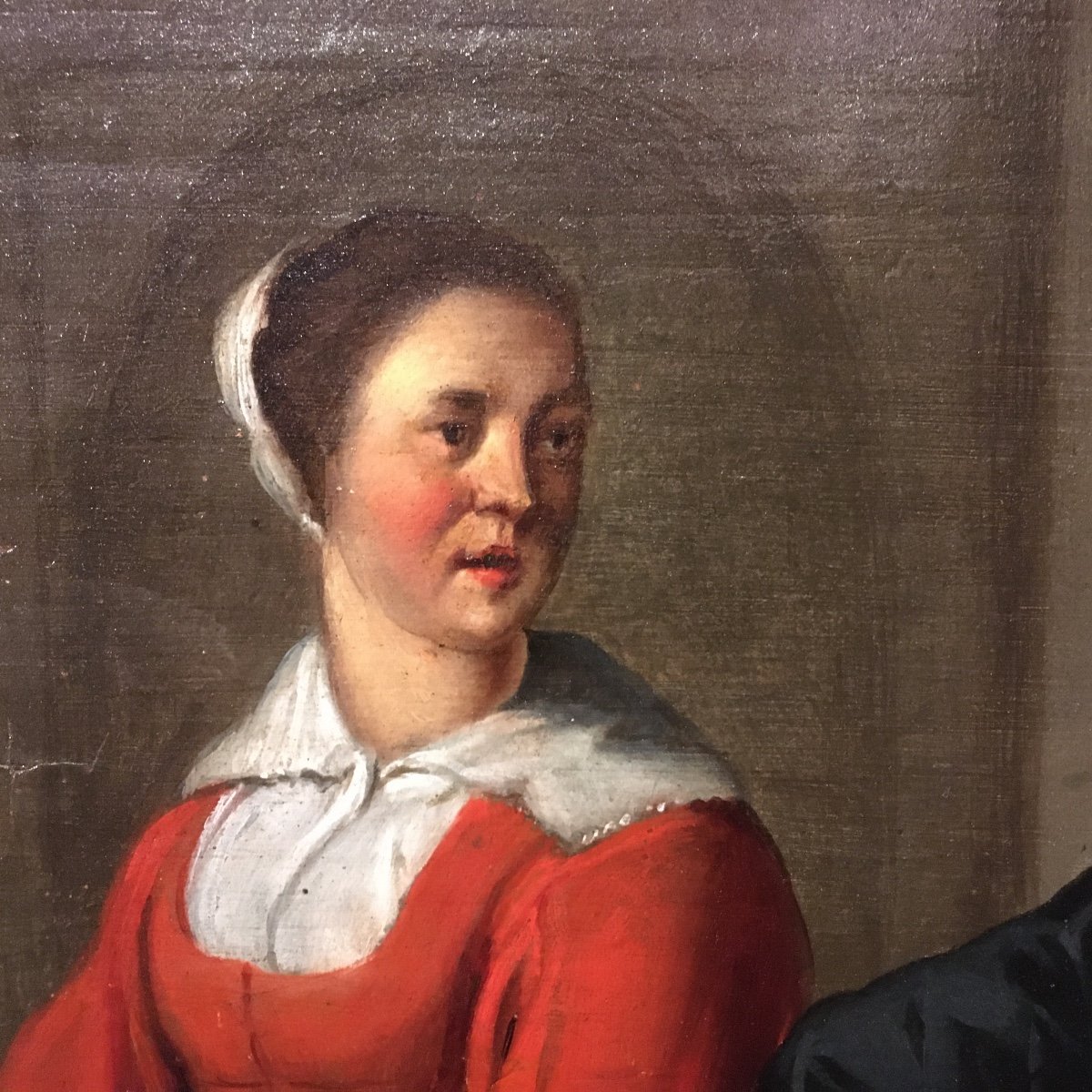 Une Joyeuse Compagnie. Peintre C.j. Van Der Laemen (1606_1651) -photo-3