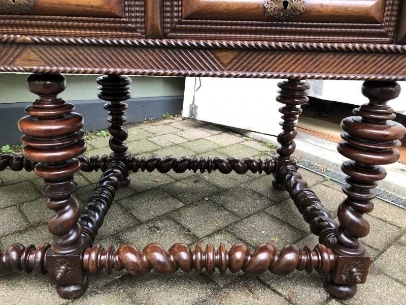 Large Portuguese Central Table With 6 Legs Early 18th Century.-photo-1