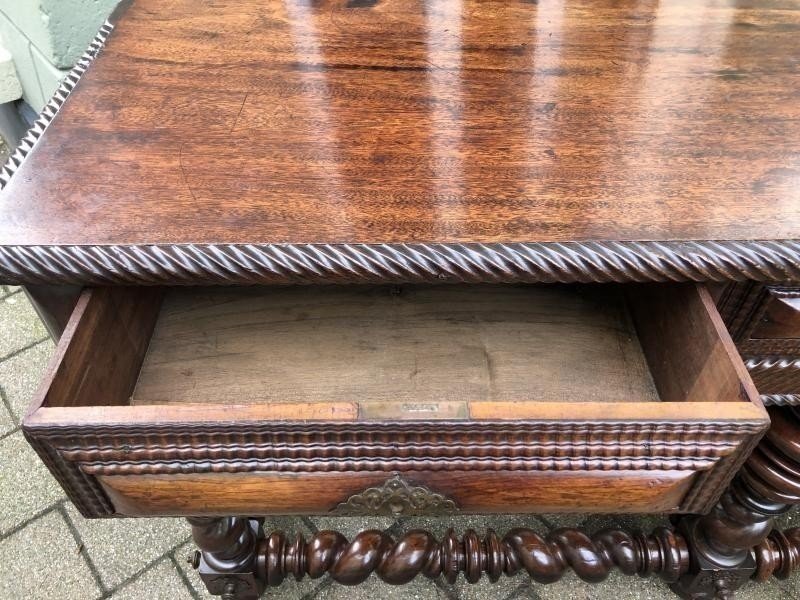 Large Portuguese Central Table With 6 Legs Early 18th Century.-photo-2