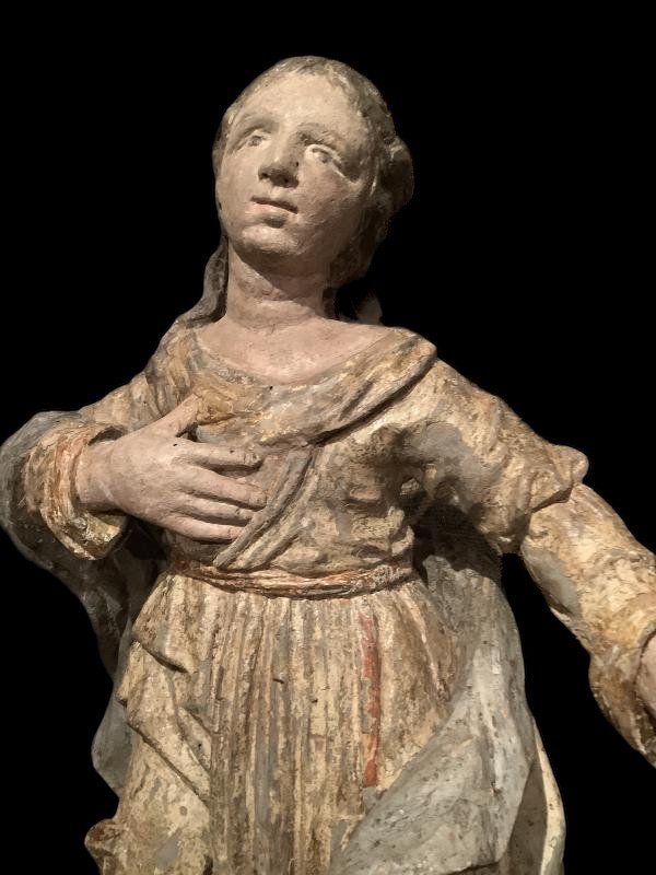Saint Catherine Of Alexander Around 1600, Height: 58 Cm -photo-2