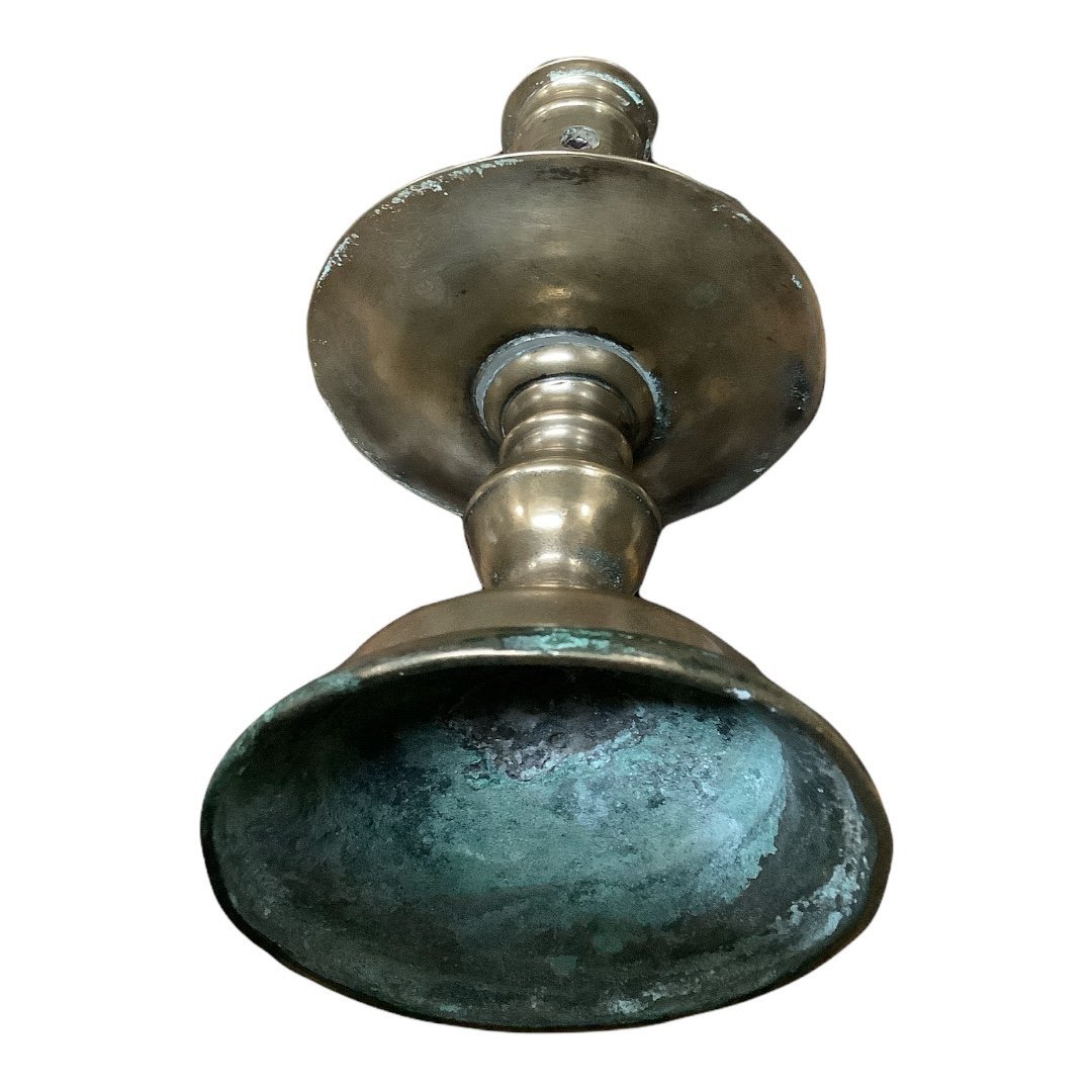 17th Century Bronze Candlestick -photo-5