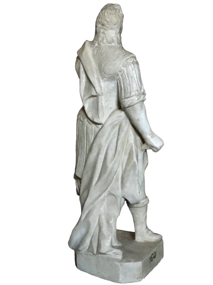 Un Très Belle Sculpture En Marbre Blanc Romain Vers1700 -photo-2