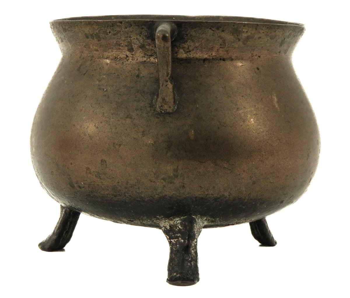 Bronze Cauldron Or Pot Around 1650.-photo-2