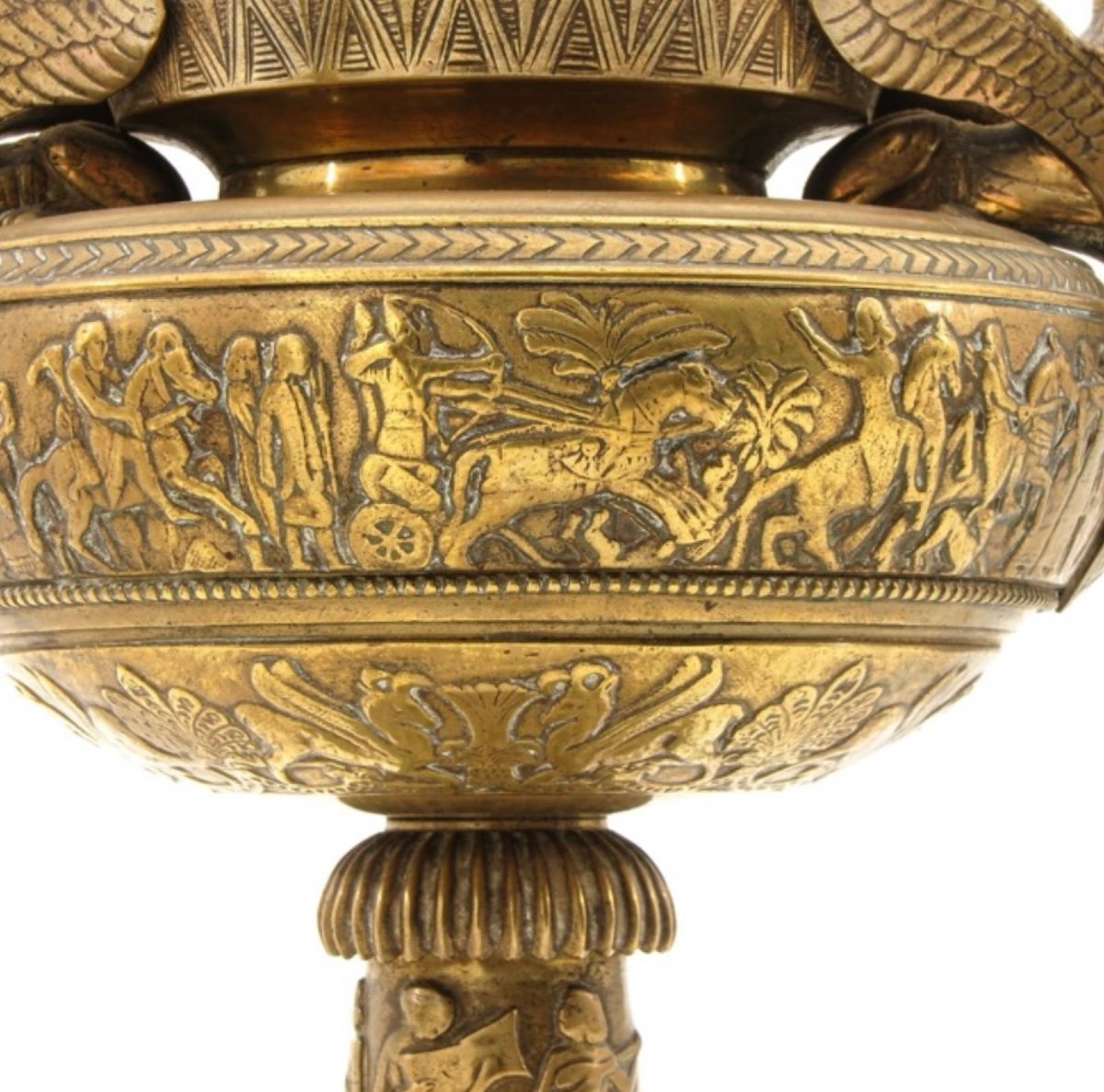 Pair Of Bronze Coupus From  Egyptian-style De Grande Tour -photo-2