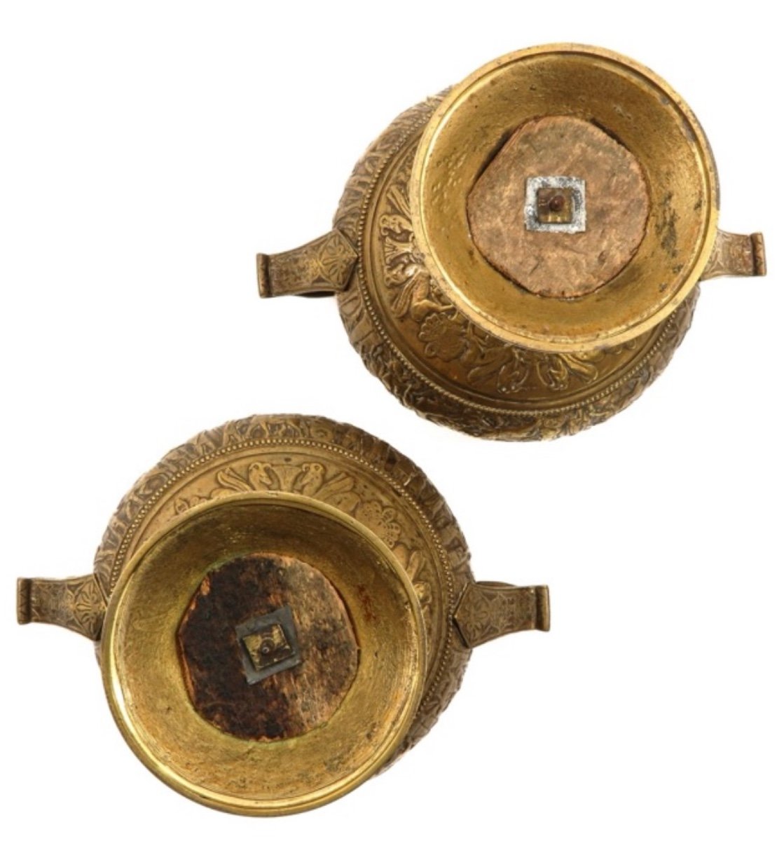 Pair Of Bronze Coupus From  Egyptian-style De Grande Tour -photo-2