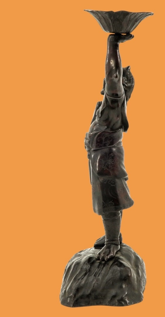 Sculpture Japonaise (brûleur D’encens) 19e Siècle -photo-2