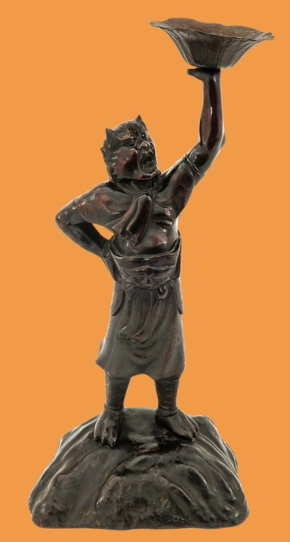 Sculpture Japonaise (brûleur D’encens) 19e Siècle -photo-1