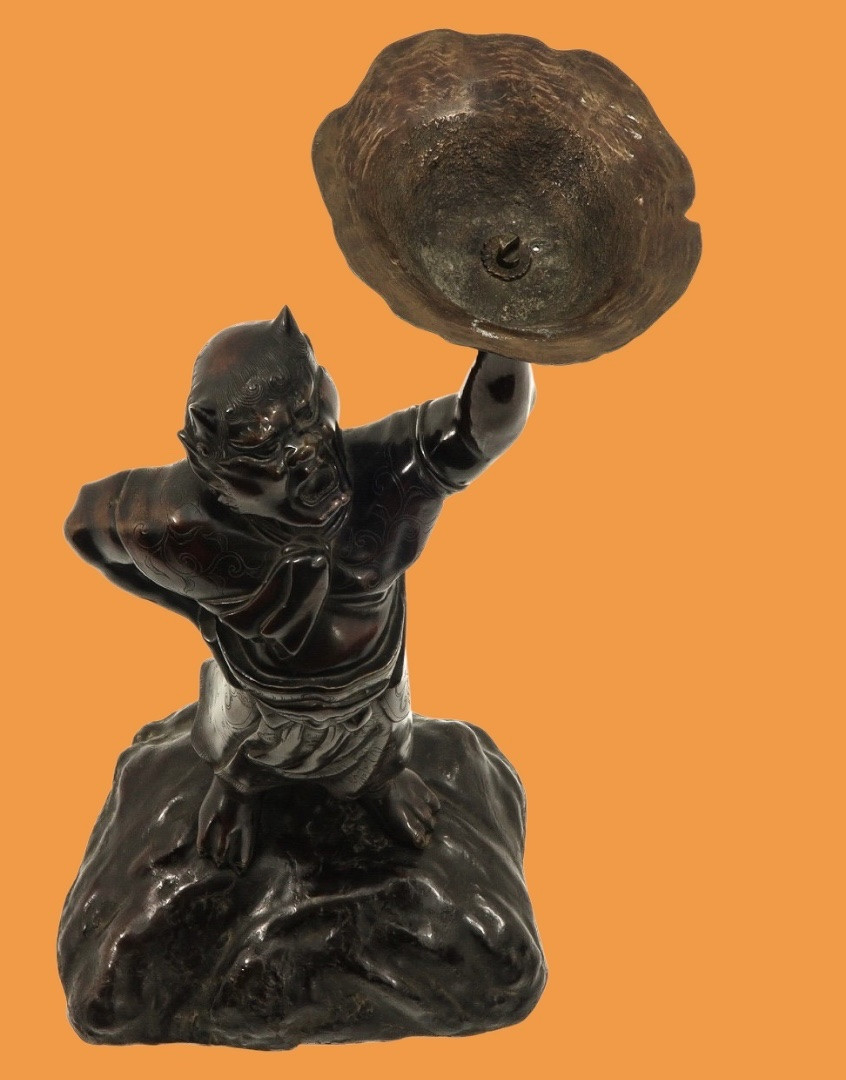 Sculpture Japonaise (brûleur D’encens) 19e Siècle -photo-3