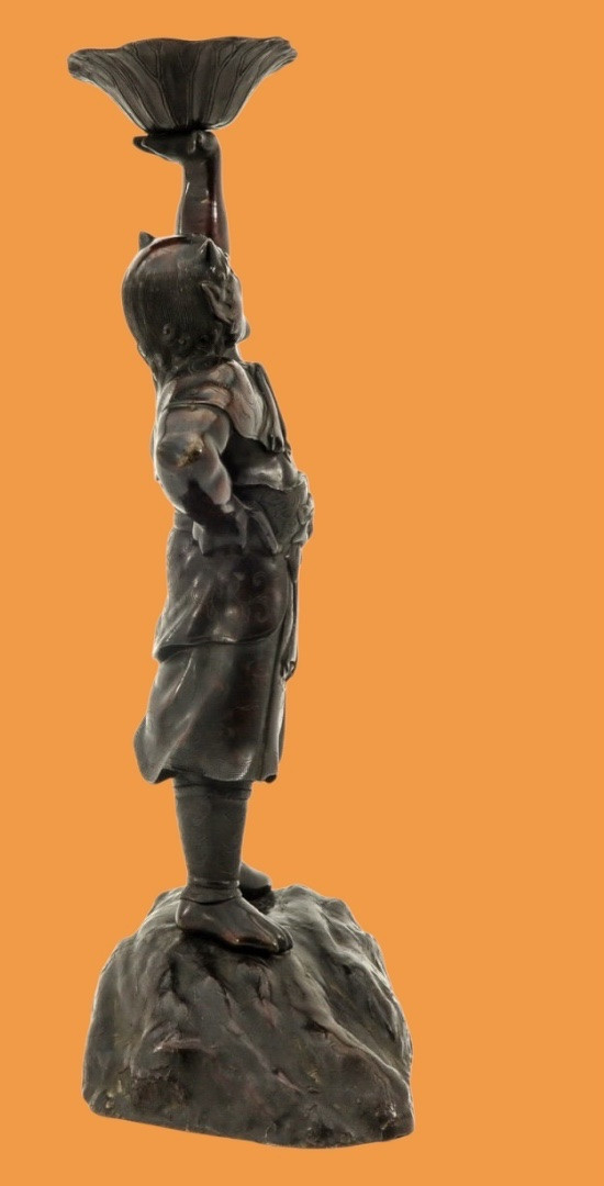 Sculpture Japonaise (brûleur D’encens) 19e Siècle -photo-7