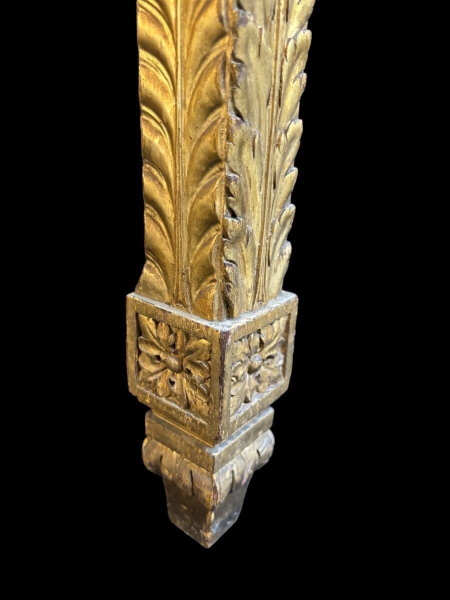 Jolie Console De Style Louis XVI En Bois Doré 19ème.-photo-2