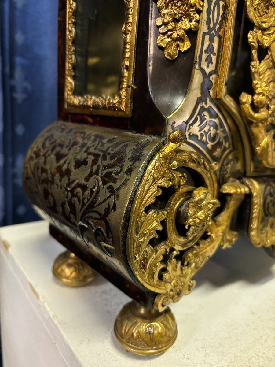 Boulle Marquetry Cartel, Regency Period, 18th Century.-photo-4
