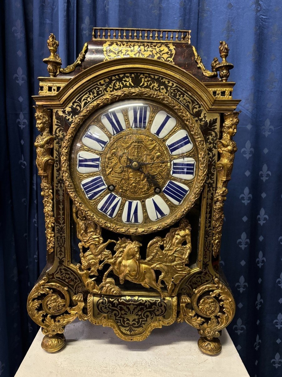 Boulle Marquetry Cartel, Regency Period, 18th Century.-photo-8