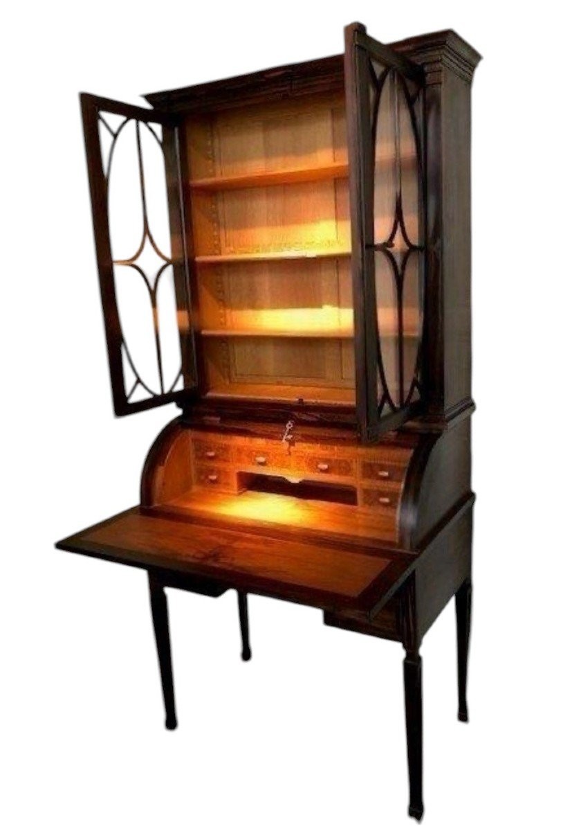 Rare Art Deco Macassar Ebony Cabinet.-photo-7