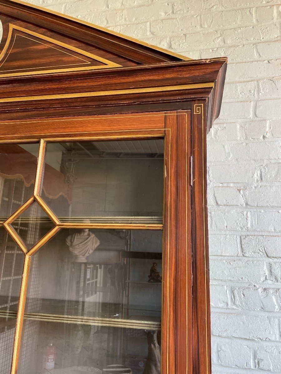 Large, Very Decorative 4-door Bookcase Circa 1900-photo-6