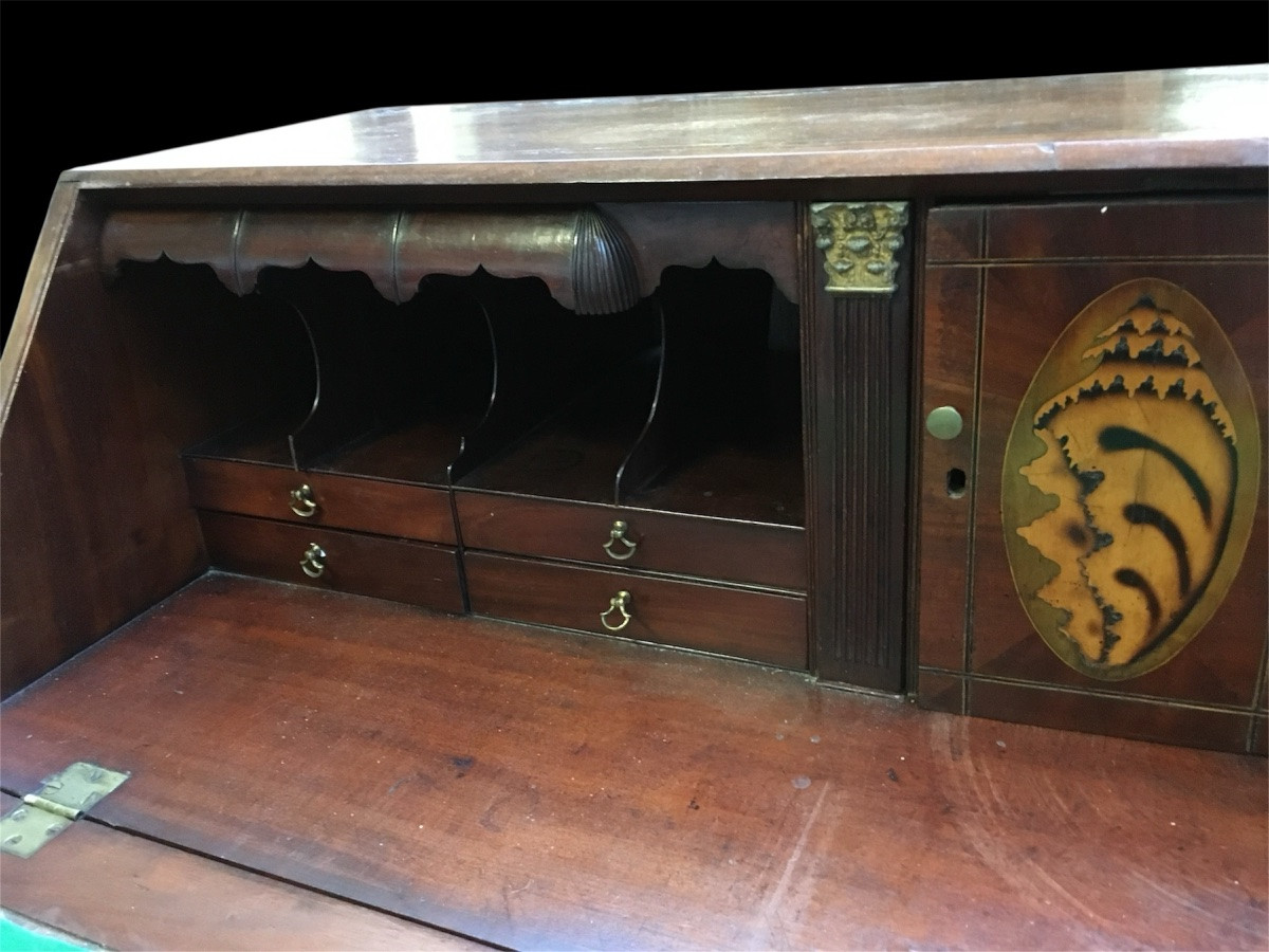 Commode Secrétaire ou Scriban De Pente 18e siècle -photo-3