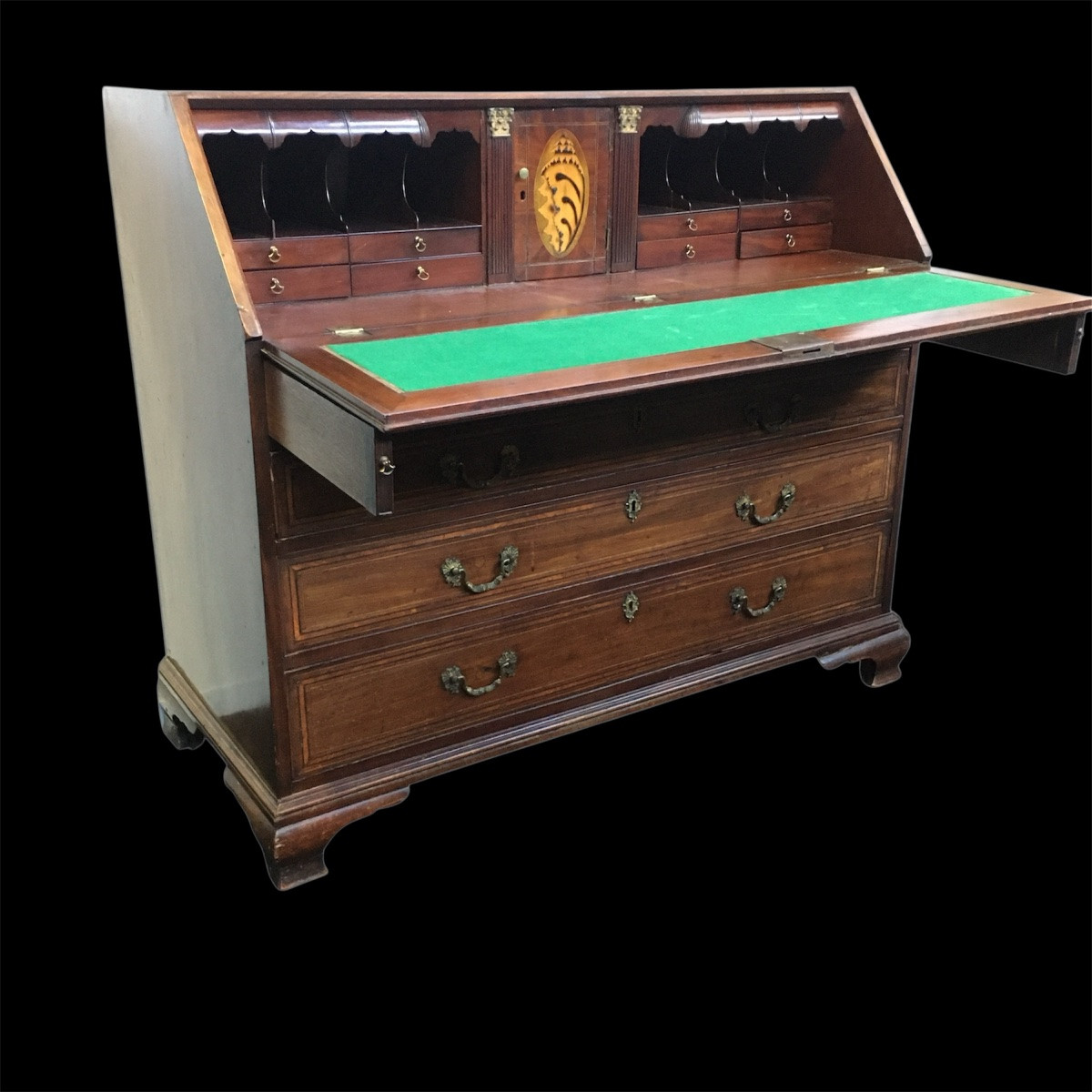 Commode Secrétaire ou Scriban De Pente 18e siècle -photo-8