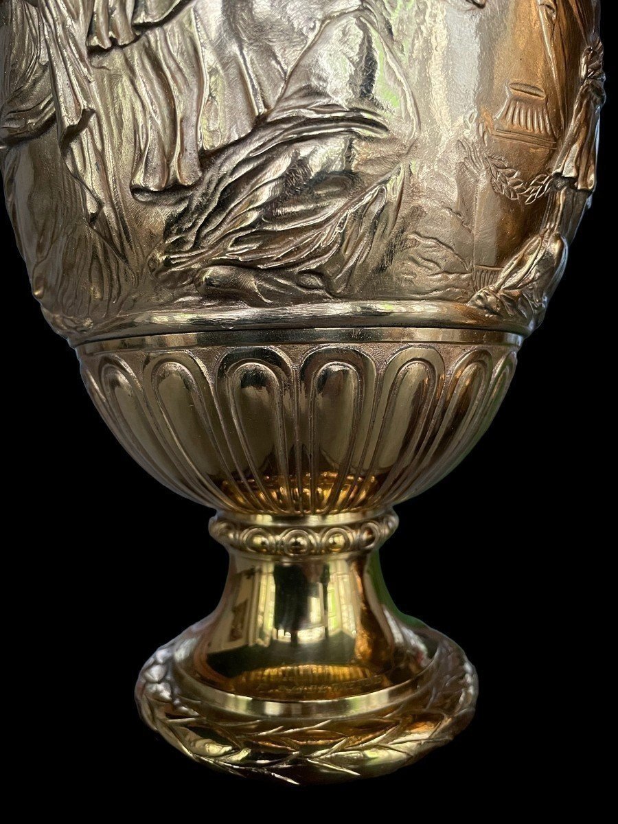 Pair Of Bronze Lamp Bases By F. Barbedienne, 19th Century.-photo-6