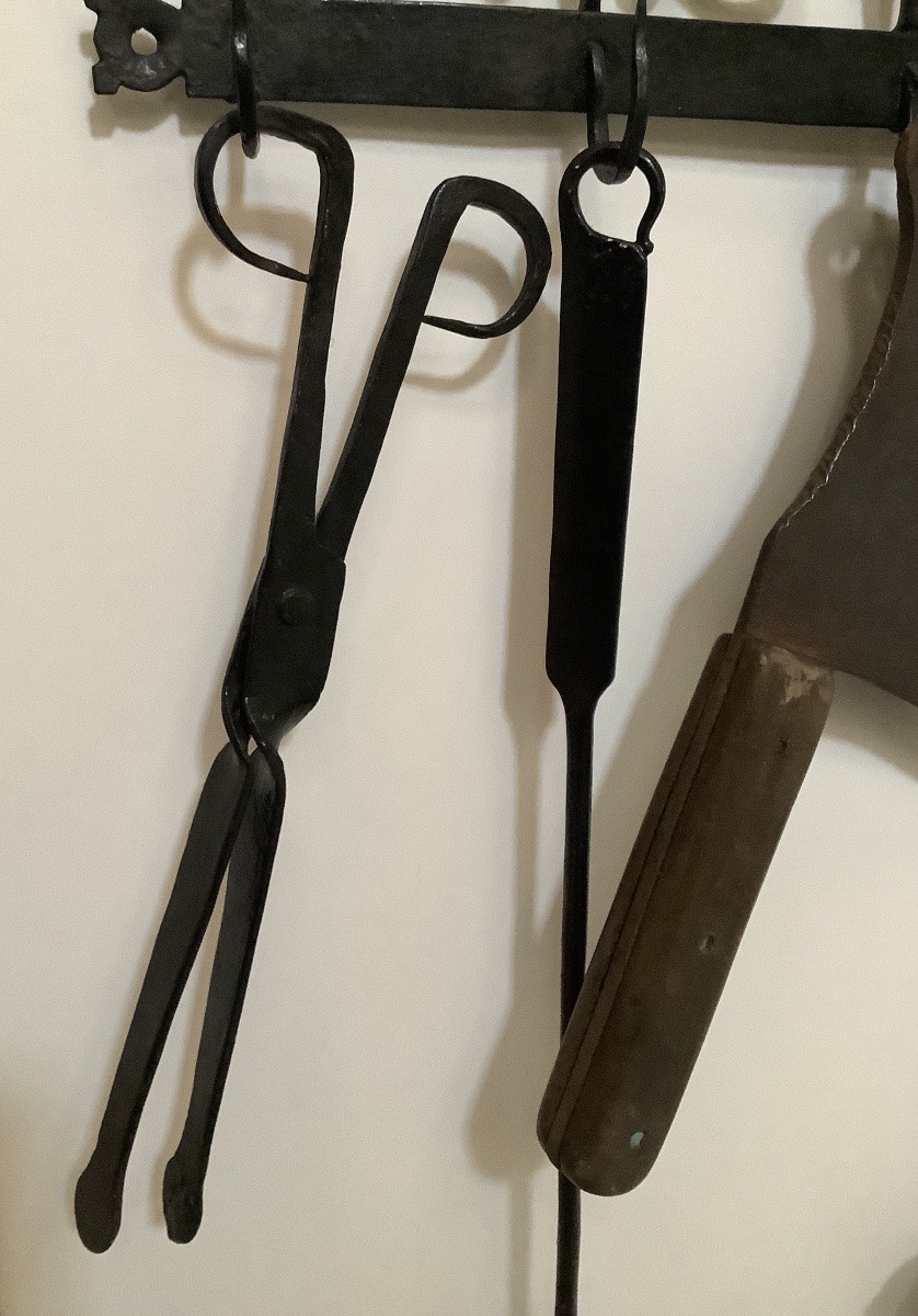 18th/19th Century Wrought Iron Spoon Holder.-photo-2