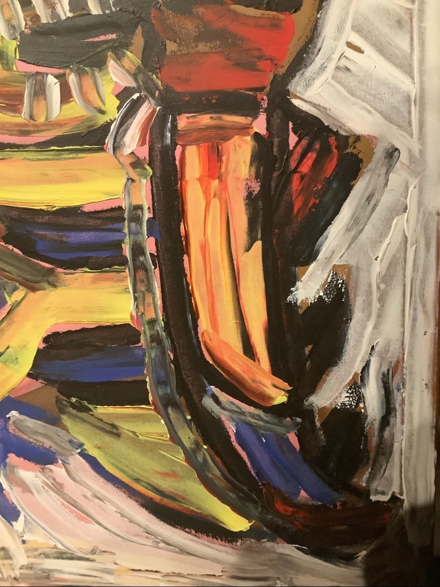 Peinture ode au COBRA.  80X60 cm -photo-2