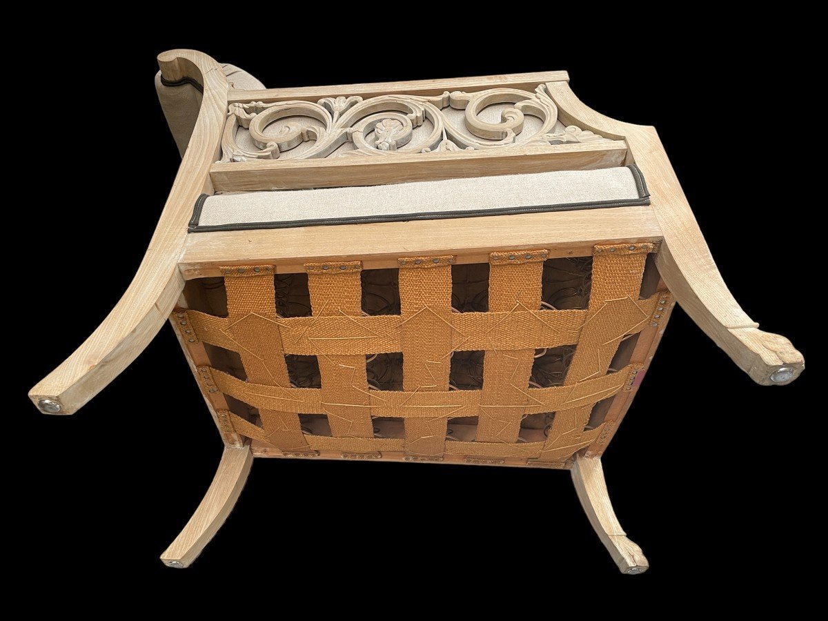 Paire De Fauteuils Design Danois Signés 1940.-photo-2