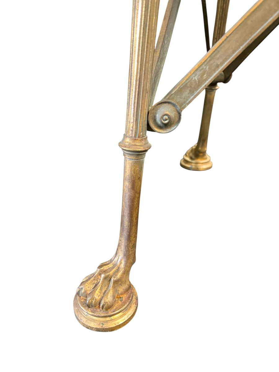 Gilt Bronze Pedestal Table, Louis XVI Style, 19th Century.-photo-1