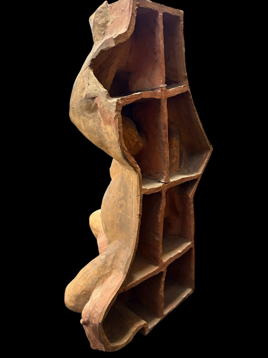 Large Terracotta Sculpture In The Renaissance Style From The 18th Century. (115 Cm)-photo-6