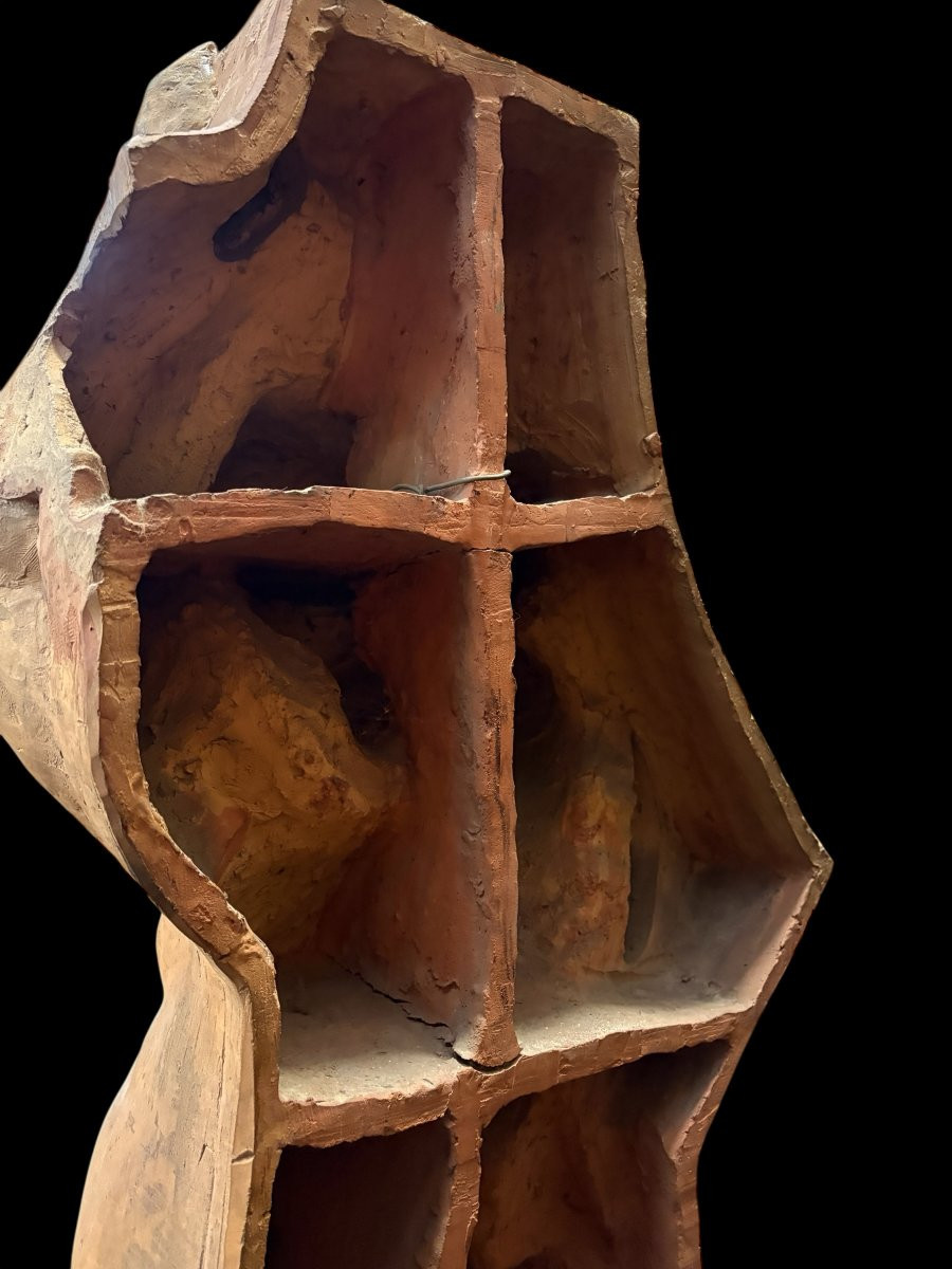 Large Terracotta Sculpture In The Renaissance Style From The 18th Century. (115 Cm)-photo-7