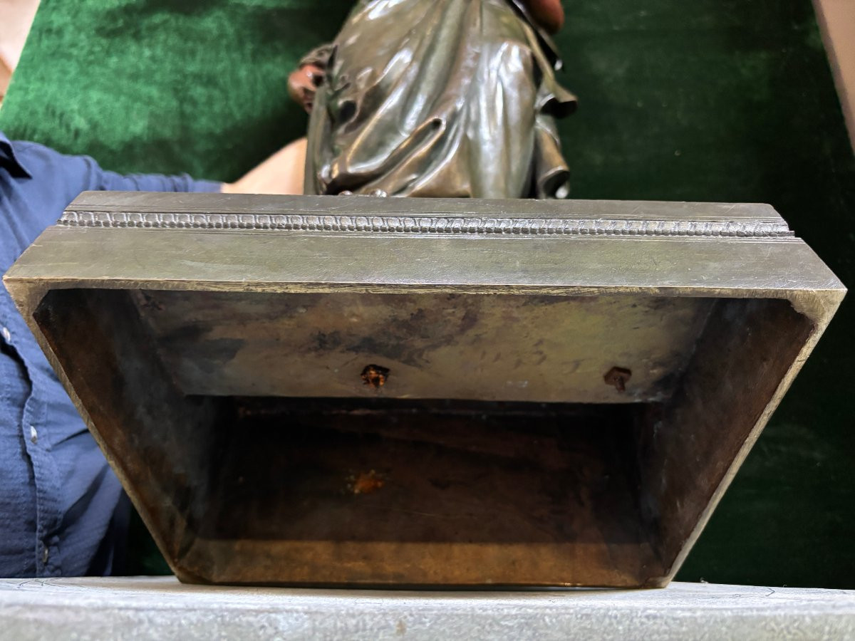 Very Large Bronze Sculpture “salomé” H. Dumaige 19th Century (97 Cm).-photo-6
