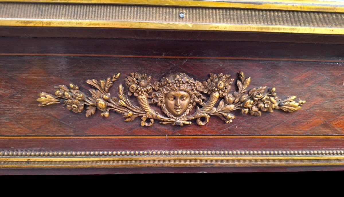 Beautiful Louis XVI Style Living Room Table / Desk By Jean-henri Riesener.-photo-4