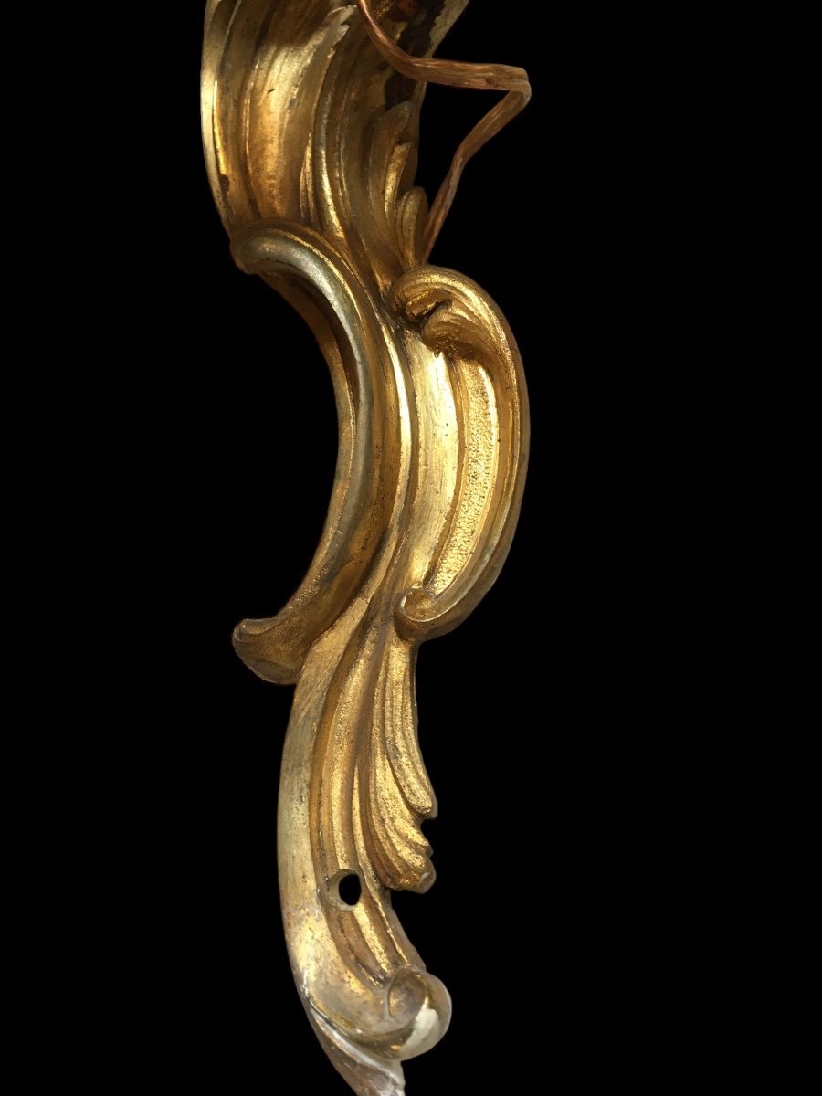 Louis XV Style Three-light Wall Lights 62 Cm -photo-7
