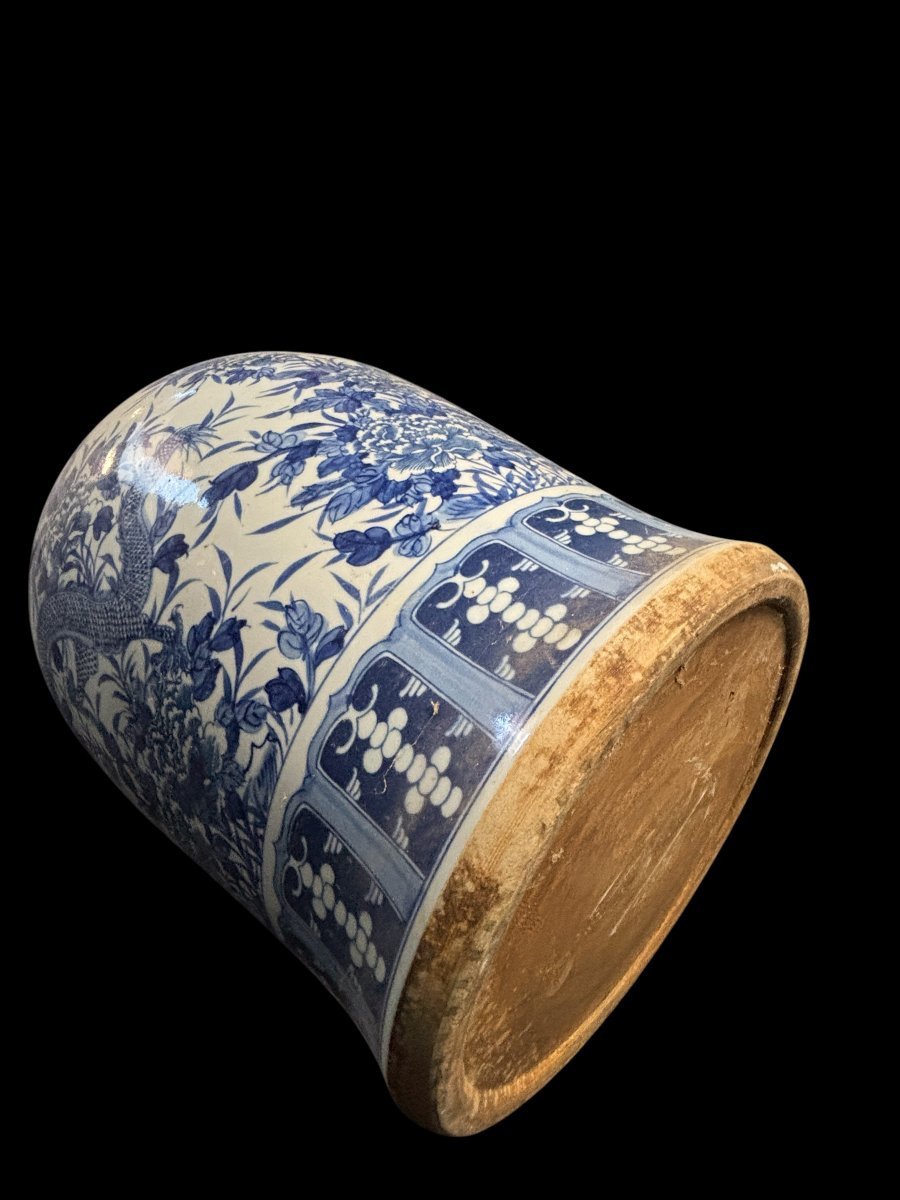 Very Large Chinese Porcelain Potiche, Height: 90 Cm-photo-6