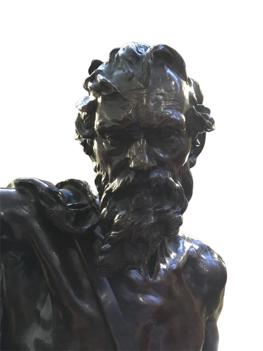 Diogène et sa lanterne, grande bronze (79,5 cm) vers 1885 -photo-7