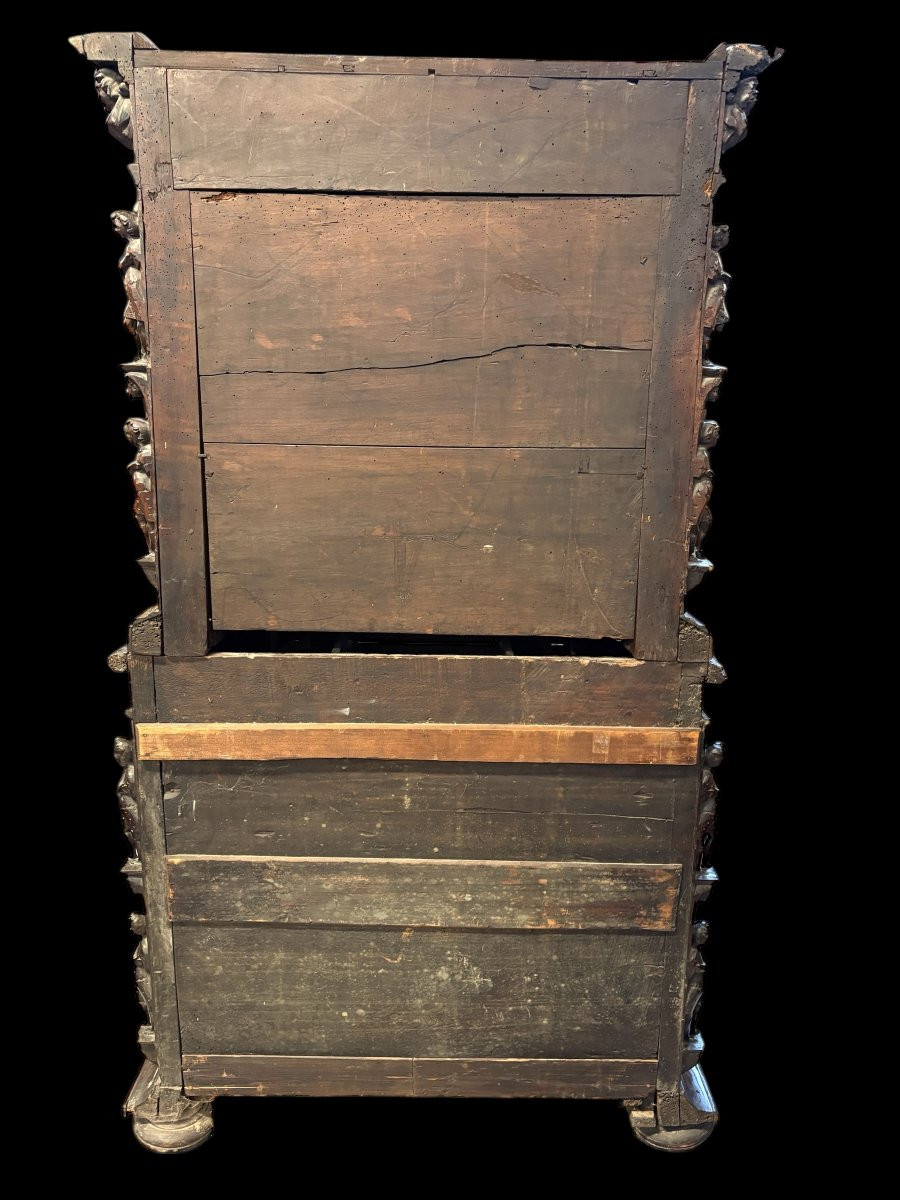 Meuble Italien d'époque Renaissance en noyer du XVIe siècle.-photo-7