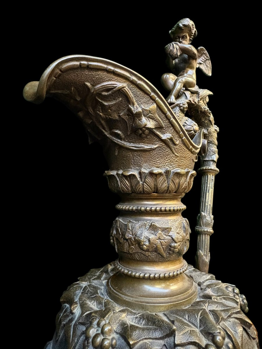Paire de vases en bronze du XIXe siècle.-photo-4