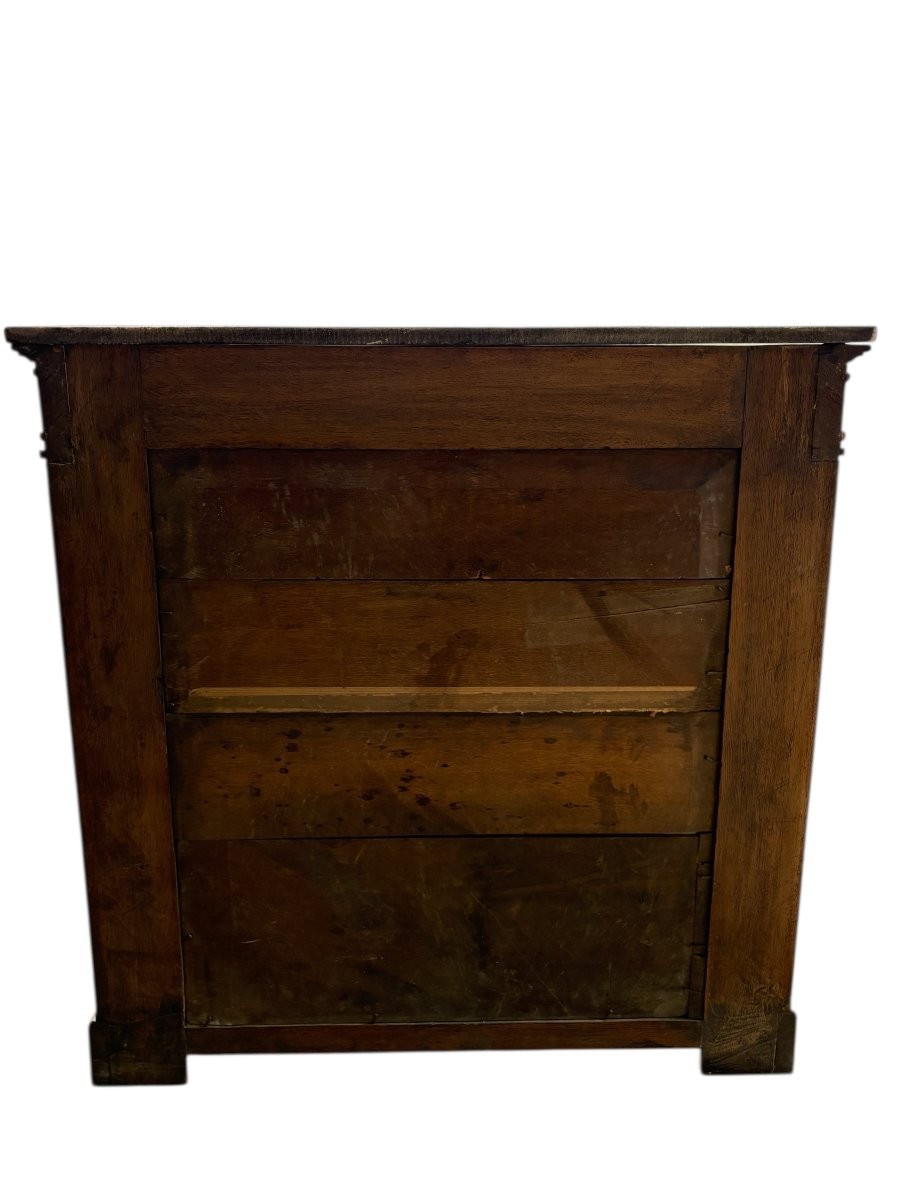 Elegant Empire Style Mahogany Console Table, 19th Century.-photo-7