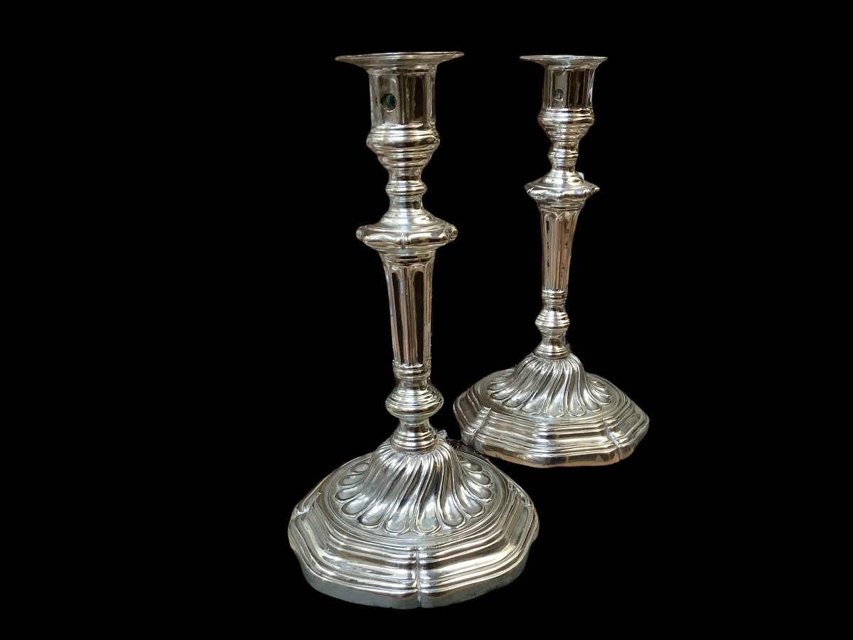 A Pair Of Louis XV Style Candlesticks -photo-2